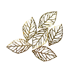 FOLHA ARAMADO DOURADA - 5 UNIDADES