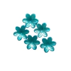 PASSANTE FLOR ACRÍLICO AZUL - 26MM - 5 UNIDADES