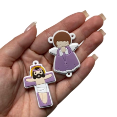 APLIQUE RELIGIOSO LILÁS EMBORRACHADO - 2 UNIDADES - comprar online