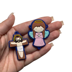 APLIQUE RELIGIOSO AZUL MARINHO EMBORRACHADO - 2 UNIDADES - comprar online