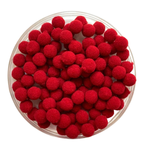 POMPOM VINHO - 10MM - 50U