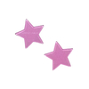 APLIQUE ESTRELA LILÁS ACRÍLICO GLITTER - 30MM - 2 UNIDADES