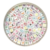PASSANTE PASTILHA QUADRADA LETRAS COLORIDAS - 15 GRAMAS