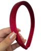 TIARA RETA FINA AVELUDADA - MARSALA - 1 UNIDADE - comprar online