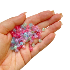 MIÇANGA PULSEIRA BOLA ACRILICA CRAQUELADA CANDY - 6MM - 20 GRAMAS - comprar online