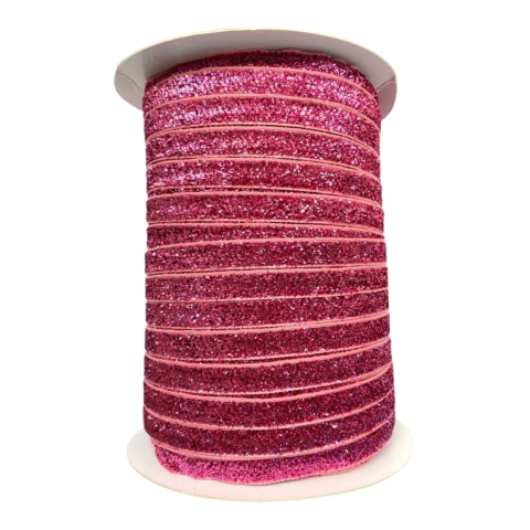 FITA LUREX ROSA - 10MM - 5M