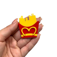 APLIQUE BATATA FRITA ACRÍLICO ADL - 5CM - 1 UNIDADE - comprar online