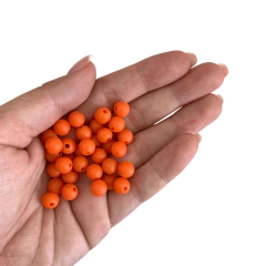 MIÇANGA PULSEIRA BOLA FOSCA LARANJA - 8MM - 20 GRAMAS - comprar online