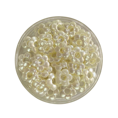 FLOR ARGOLA ARAMADO MARFIM - 23MM - 10 GRAMAS