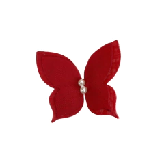 BORBOLETA ORGANZA (VOIL) VERMELHA - 1 UNIDADE