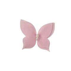 BORBOLETA ORGANZA (VOIL) ROSA - 1 UNIDADE