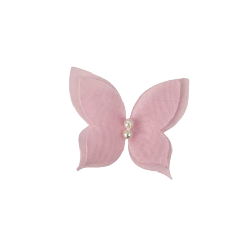 BORBOLETA ORGANZA (VOIL) ROSA - 1 UNIDADE