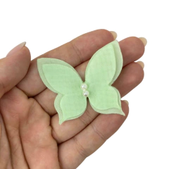 BORBOLETA ORGANZA (VOIL) VERDE - 1 UNIDADE - comprar online