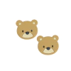 APLIQUE URSO EMBORRACHADO BEGE - 2 UNIDADES