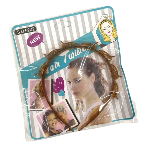 TIARA CLICK BEGE - 1 UNIDADE