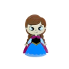 APLIQUE PRINCESA ANNA FROZEN ACRÍLICO ADL - 7CM - 1 UNIDADE