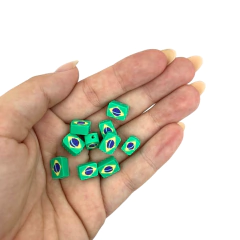 PASSANTE BANDEIRA BRASIL FIMO - 10 UNIDADES - comprar online