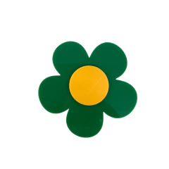 APLIQUE FLOR BIG BRASIL ADL - VERDE - 6CM - 1 UNIDADE