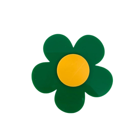 APLIQUE FLOR BIG BRASIL ADL - VERDE - 6CM - 1 UNIDADE