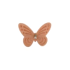 BORBOLETA TECIDO VAZADA SALMON - 1 UNIDADE