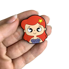 APLIQUE PRINCESA SEREIA ARIEL EMBORRACHADA YAMA - 4CM - 2 UNIDADES - comprar online