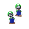 APLIQUE SUPER MARIO LUIGI EMBORRACHADO - 5CM - 2 UNIDADES
