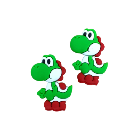 APLIQUE SUPER MARIO DINOSSAURO YOSHI EMBORRACHADO - 4,5CM - 2 UNIDADES