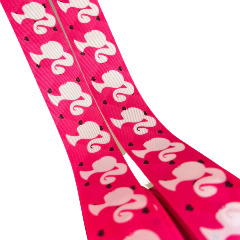 FITA BUSTO BARBIE ESTAMPADA PINK - 38MM - 2 METROS
