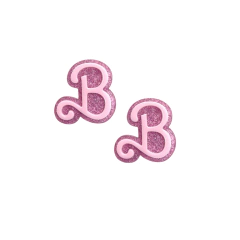 APLIQUE LETRA B BARBIE ROSA ACRÍLICO ADL - 1 UNIDADE na internet