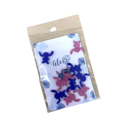 APLIQUE MINI STITCH GLITTER ACRÍLICO ADL - 2CM - 10 PEÇAS na internet
