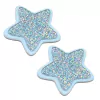 ESTRELA GLITTER PRATA ACRÍLICO ADL - 2 UNIDADES - 3,5CM