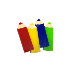 APLIQUE QUARTETO LÁPIS ESCOLAR ACRÍLICO ADL - 5,5CMX4,5CM - 1 UNIDADE