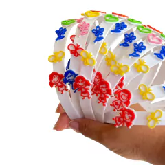 BOX TIARA APLIQUE ESCOLAR ACRÍLICO ADL - 5 UNIDADES - 37X1,5CM - comprar online