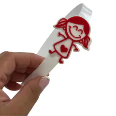 TIARA APLIQUE BONECA ESCOLAR ACRÍLICO ADL - COR BRANCA - 1 UNIDADE - 37x2CM