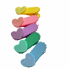 KIT FLOR GLITTER CANDY - 2cm - 5 CORES - 5 UNIDADES - ACRÍLICO na internet