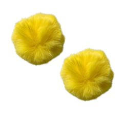 POMPOM 7CM AMARELO CANÁRIO (COR 20) - 2 UNIDADES