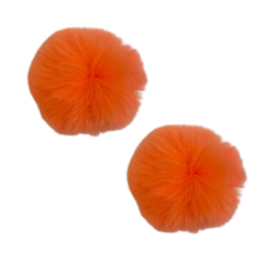 POMPOM 7CM LARANJA NEON (COR 55) - 2 UNIDADES