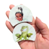 APLIQUE ORELHA PRINCESAS ACRÍLICO ADL - TIANA - 5CM - 1 PAR
