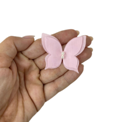 BORBOLETA ORGANZA (VOIL) ROSA - 1 UNIDADE - comprar online