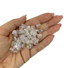 MIÇANGA CORAÇÃO IRISADO TRANSPARENTE PLANO - 10MM - 20 GRAMAS - comprar online