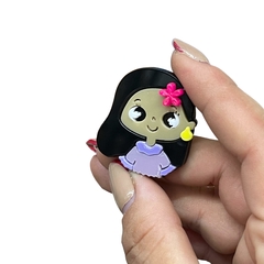 APLIQUE MINI ISABELA ENCANTO ACRÍLICO ADL - 4,5CM - 2 UNIDADES - comprar online