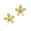 APLIQUE FLOR ACRÍLICO PEQUENA AMARELA - 3CM - 2 UNIDADES