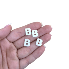 APLIQUE ALFABETO PEQUENO BRANCO - 1CM - 4 UNIDADES - comprar online