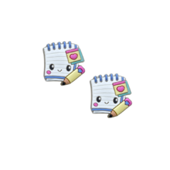 APLIQUE BLOCO DE NOTAS CORES SUAVES ESCOLAR EMBORRACHADO - 2 UNIDADES - comprar online