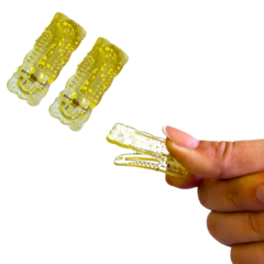 BICO DE PATO ACRÍLICO ONDULADO - AMARELO - 2 UNIDADES - comprar online