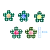 APLIQUE FLOR XADREZ VERDE ACRÍLICO ADL - SÃO JOÃO - 3,3CM - 2 UNIDADES - comprar online
