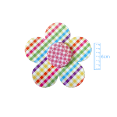 APLIQUE FLOR BIG 3D SÃO JOÃO ACRÍLICO ADL - MULTICOLORIDA - 6CM - 1 UNIDADE - comprar online