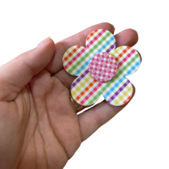 APLIQUE FLOR BIG 3D SÃO JOÃO ACRÍLICO ADL - MULTICOLORIDA - 6CM - 1 UNIDADE na internet