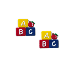 APLIQUE CUBOS ABC ESCOLAR EMBORRACHADO - 2 UNIDADES - comprar online