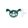APLIQUE ESCOLAR MENINA XUXINHA VERDE BANDEIRA ACRÍLICO ADL - 3CM - 1 UNIDADE - comprar online